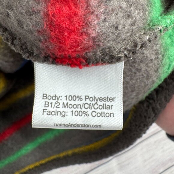 Hanna Andersson‎ Striped Fuzzy Fleece 1/4 Zip Jacket Youth Size 140/US 10 Gray - Picture 9 of 13